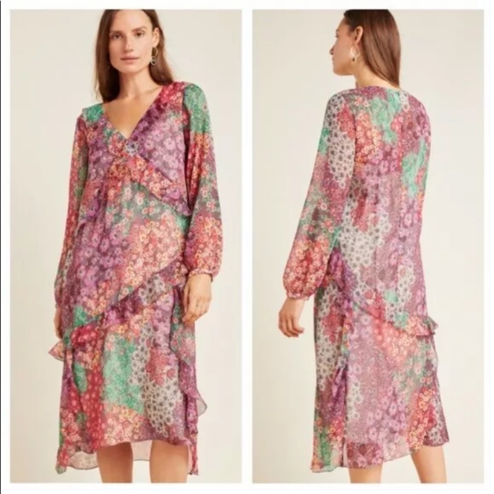 SALE  NWOT Anthropologie Sirena Ruffled Tunic Dress XS